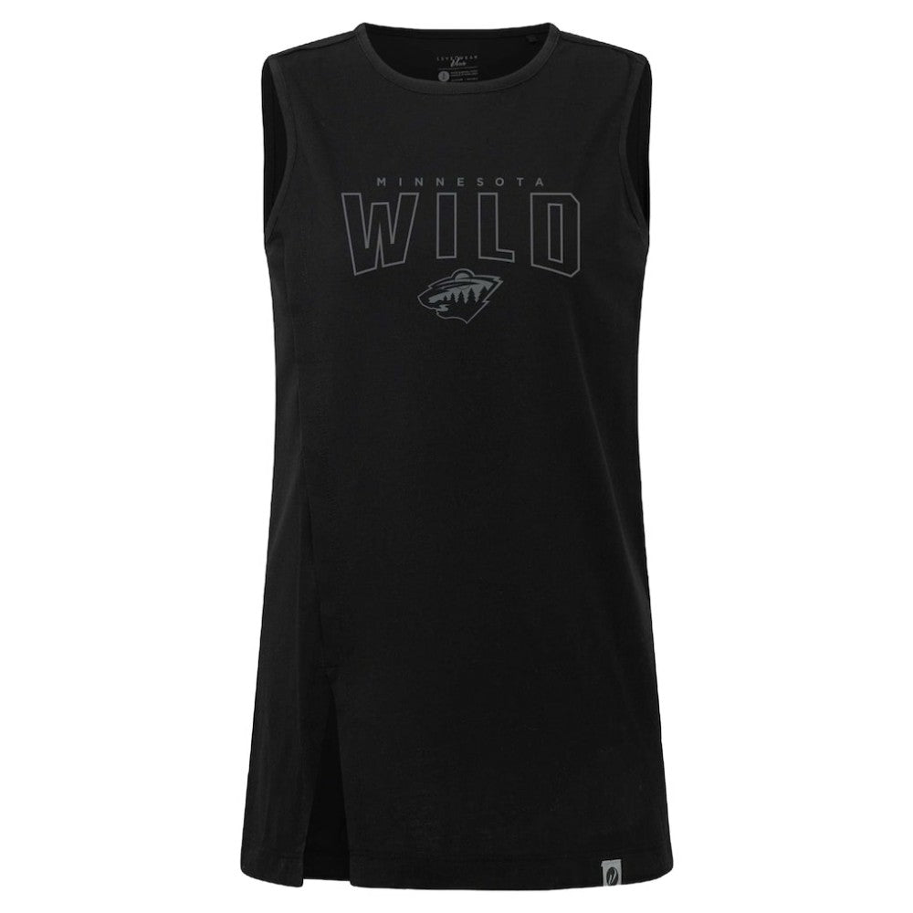 Minnesota Wild Levelwear Women's Influx Darkmoon Tank Top - Black - NHL 202597418