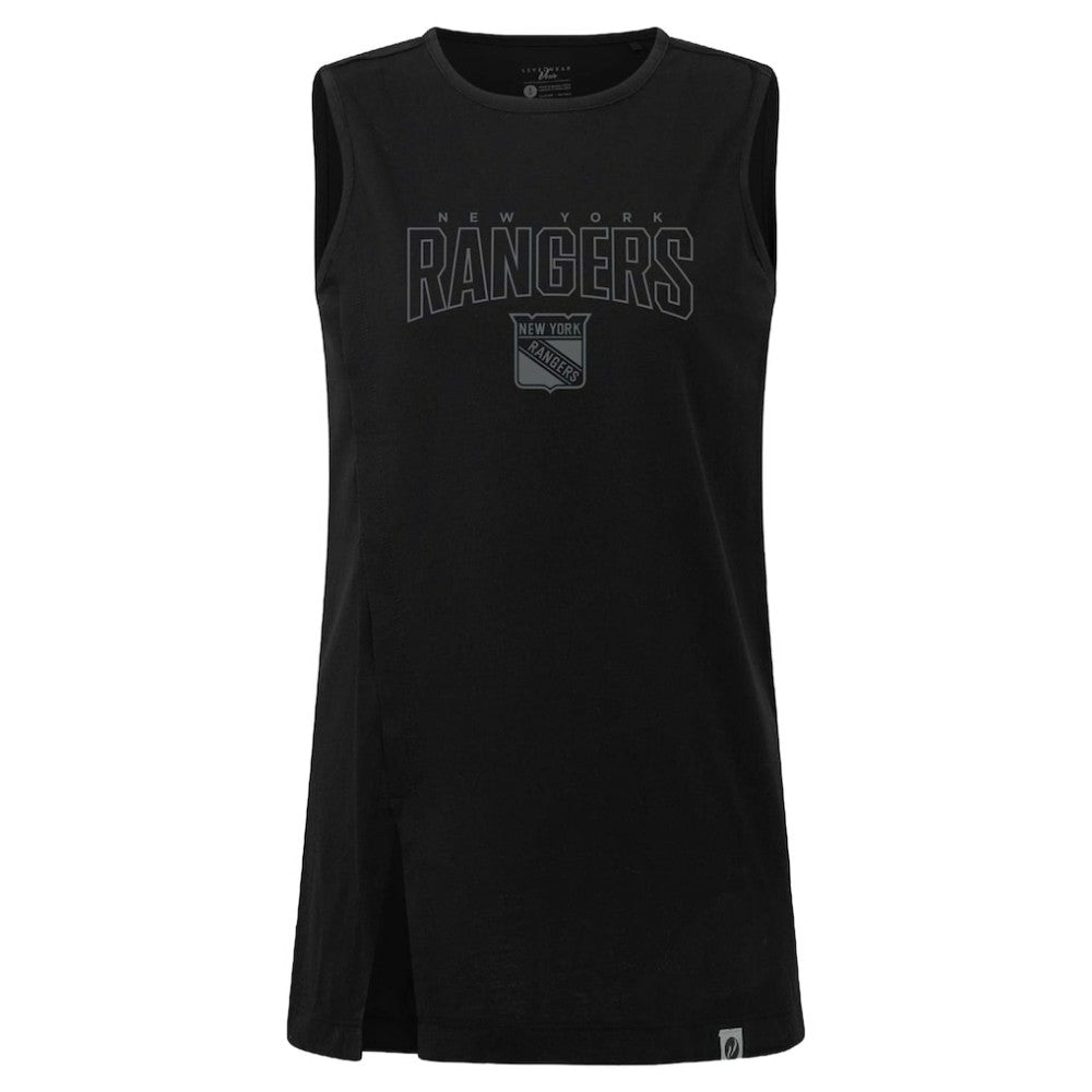New York Rangers Levelwear Women's Influx Darkmoon Tank Top - Black - NHL 202597427