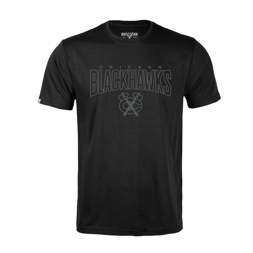 Chicago Blackhawks Levelwear Richmond Darkmoon T-Shirt - Black - NHL 202597484