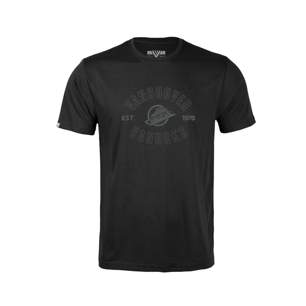 Vancouver Canucks Levelwear Youth Little Richmond Abyssal T-Shirt - Black - NHL 202597580
