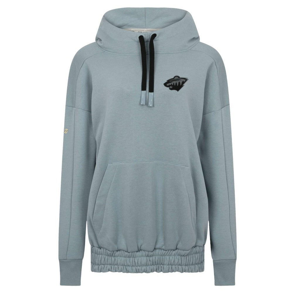 Minnesota Wild Levelwear Women's Waterfall Nightfall Pullover Hoodie - Gray - NHL 202597627
