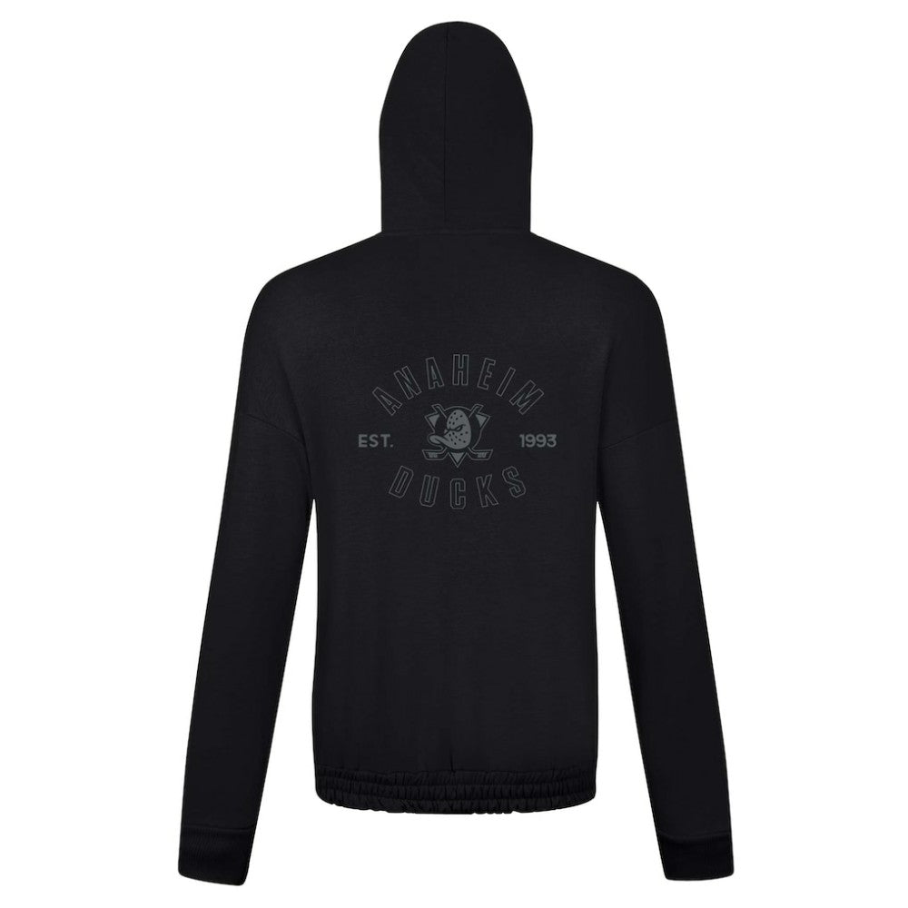 Anaheim Ducks Levelwear Women's Waterfall Nightfall Pullover Hoodie - Black - NHL 202597637