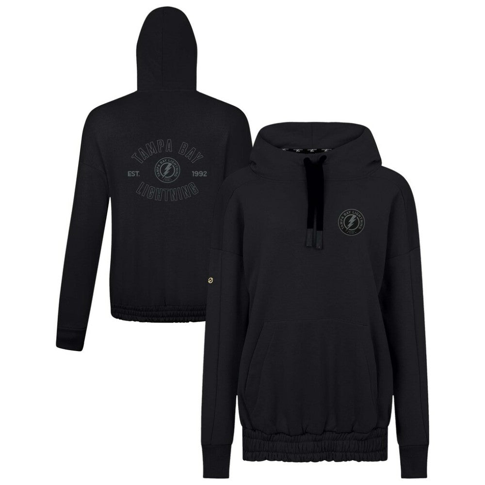 Tampa Bay Lightning Levelwear Women's Waterfall Nightfall Pullover Hoodie - Black - NHL 202597640