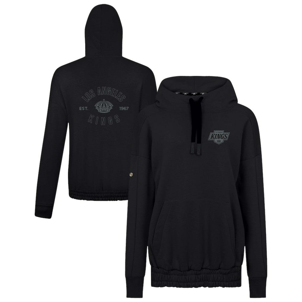 Los Angeles Kings Levelwear Women's Waterfall Nightfall Pullover Hoodie - Black - NHL 202597650