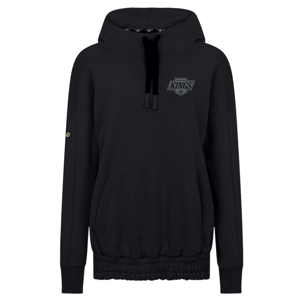 Los Angeles Kings Levelwear Women's Waterfall Nightfall Pullover Hoodie - Black - NHL 202597650