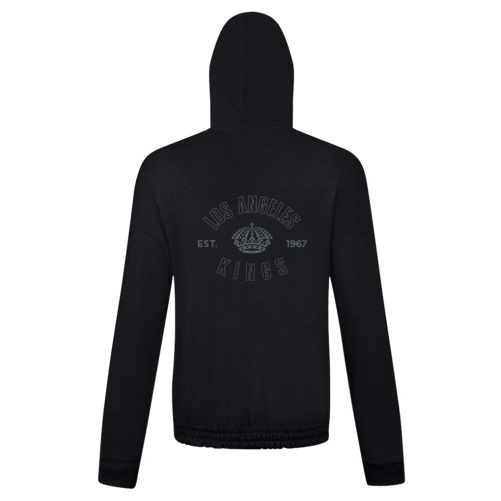 Los Angeles Kings Levelwear Women's Waterfall Nightfall Pullover Hoodie - Black - NHL 202597650
