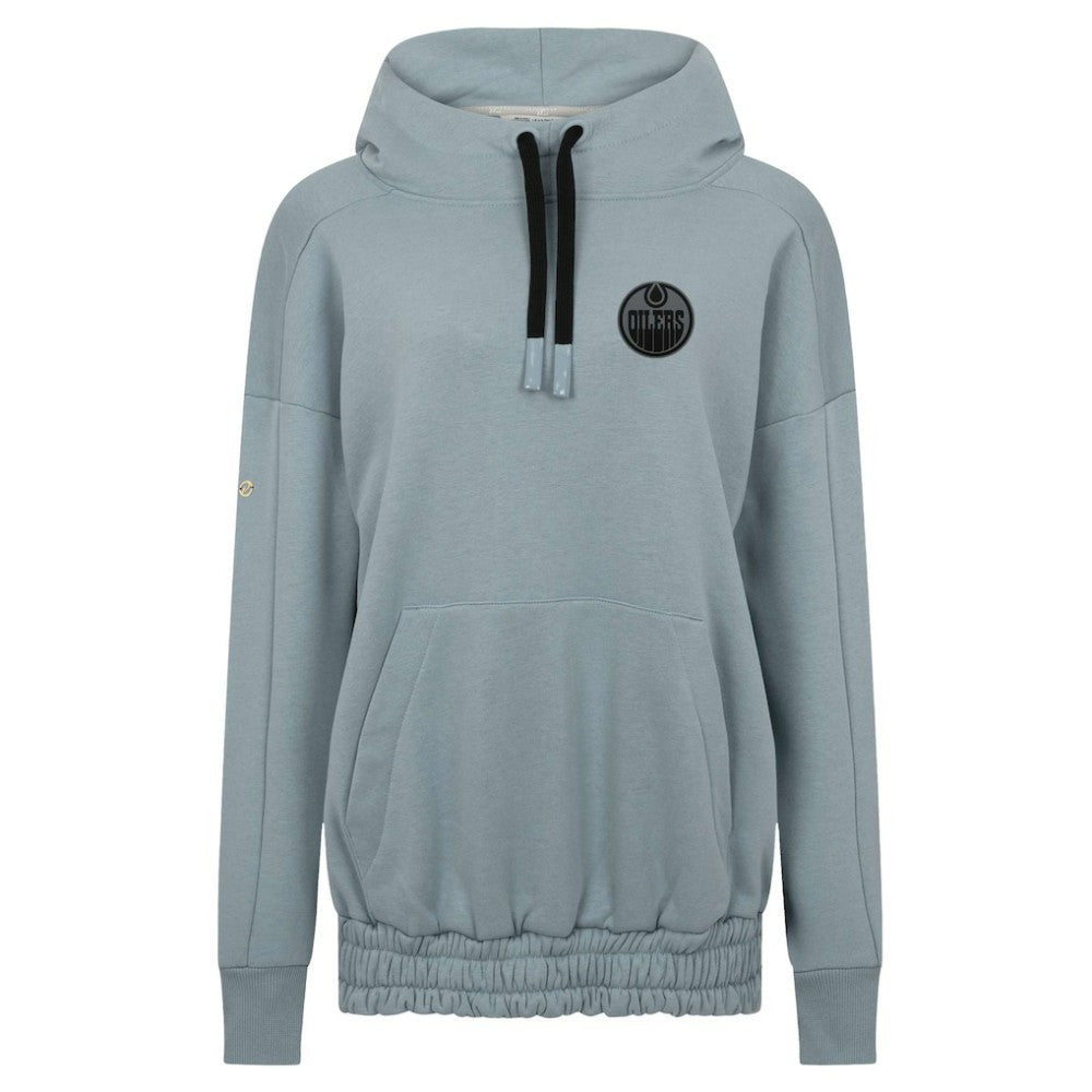 Edmonton Oilers Levelwear Women's Waterfall Nightfall Pullover Hoodie - Gray - NHL 202597668
