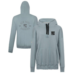 New York Rangers Levelwear Women's Waterfall Nightfall Pullover Hoodie - Gray - NHL 202597669