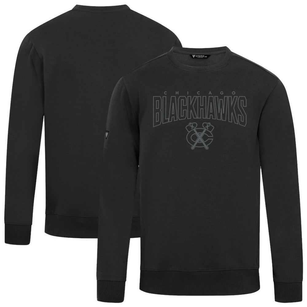 Chicago Blackhawks Levelwear Zane Darkmoon Pullover Sweatshirt - Black - NHL 202597689