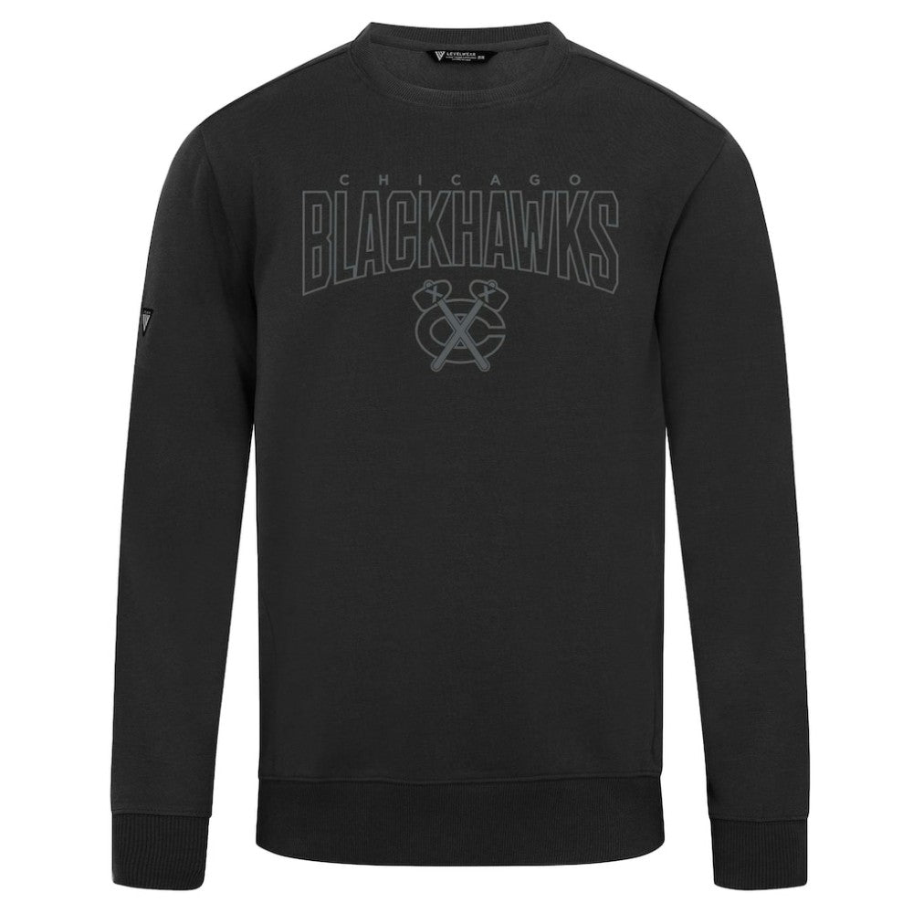 Chicago Blackhawks Levelwear Zane Darkmoon Pullover Sweatshirt - Black - NHL 202597689