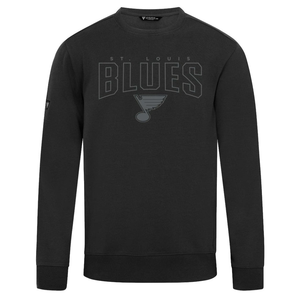St. Louis Blues Levelwear Zane Darkmoon Pullover Sweatshirt - Black - NHL 202597692