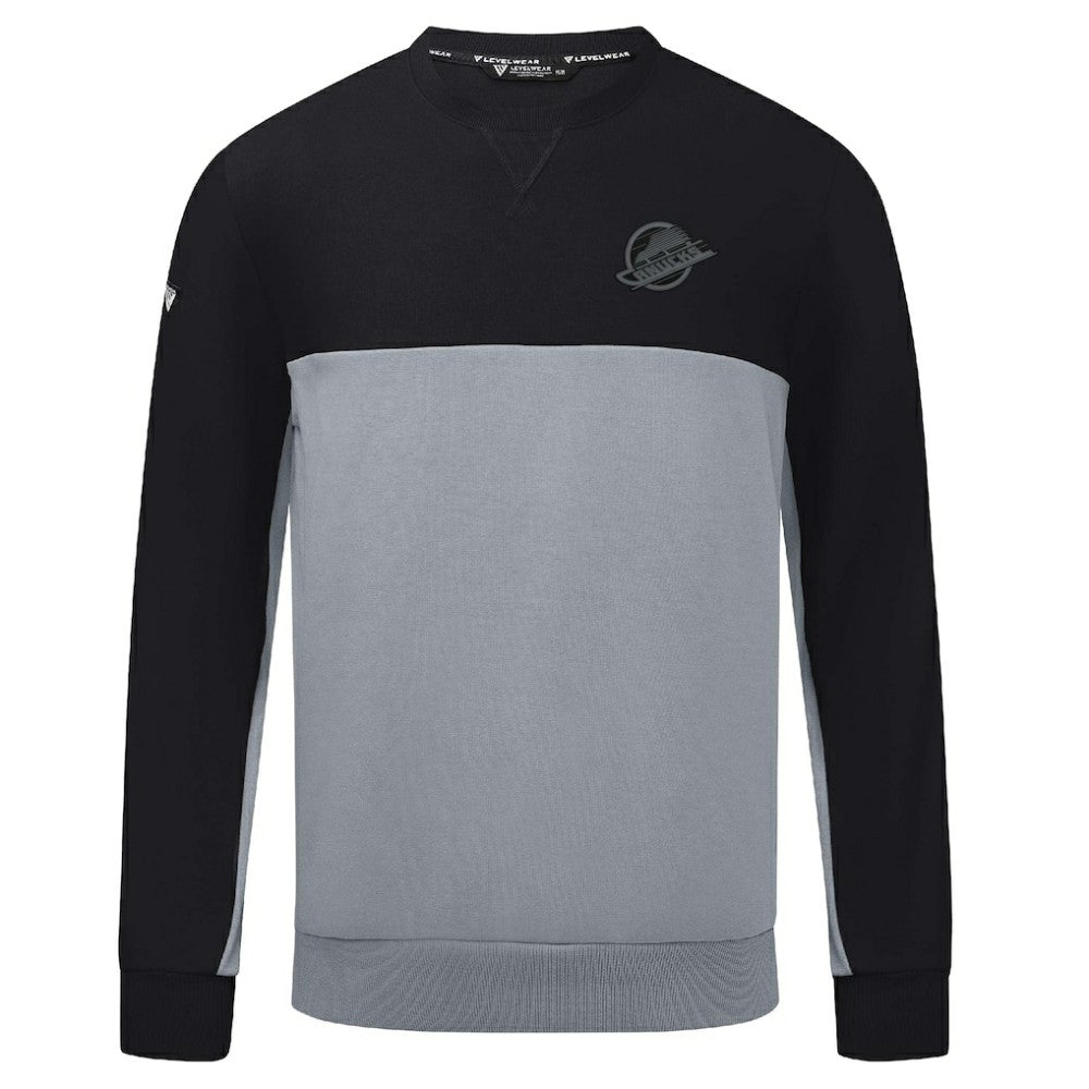 Vancouver Canucks Levelwear Legacy Nightfall Pullover Sweatshirt - Black/Gray - NHL 202597855