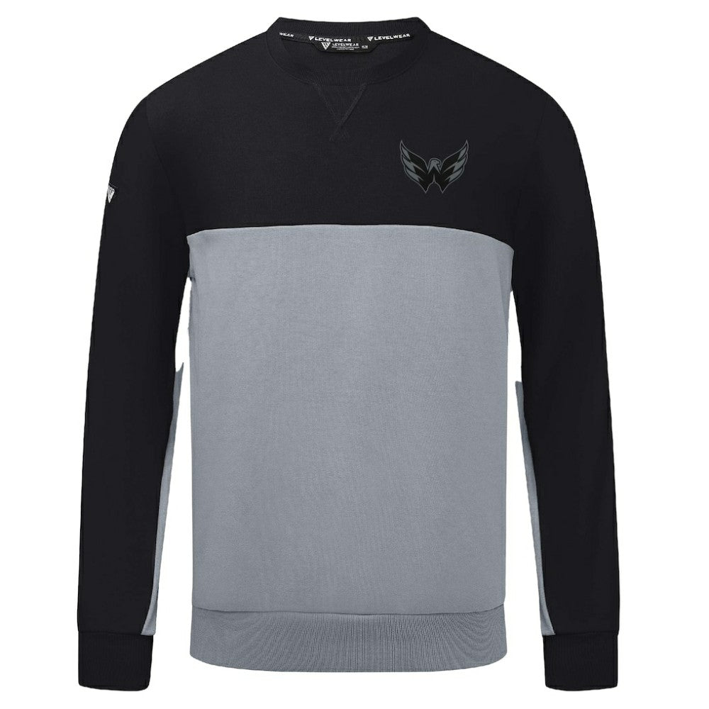 Washington Capitals Levelwear Legacy Nightfall Pullover Sweatshirt - Black/Gray - NHL 202597859
