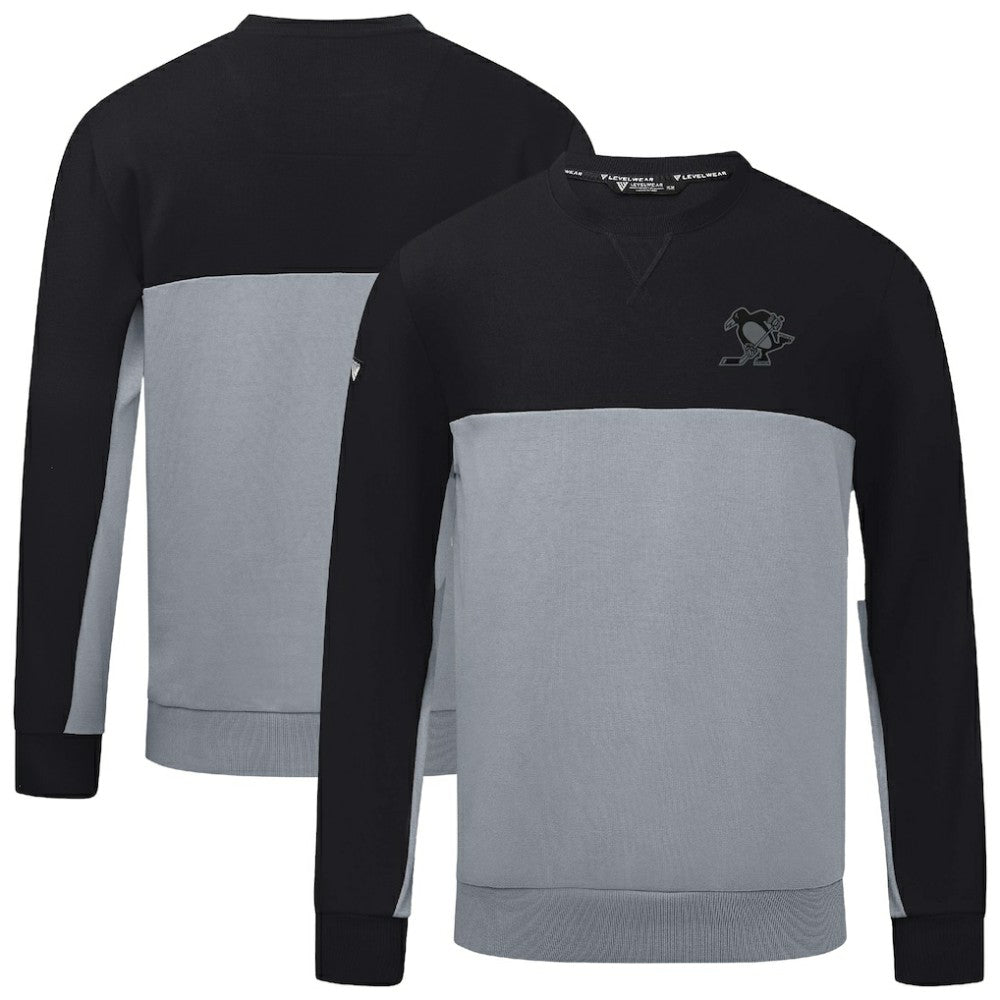 Pittsburgh Penguins Levelwear Legacy Nightfall Pullover Sweatshirt - Black/Gray - NHL 202597866