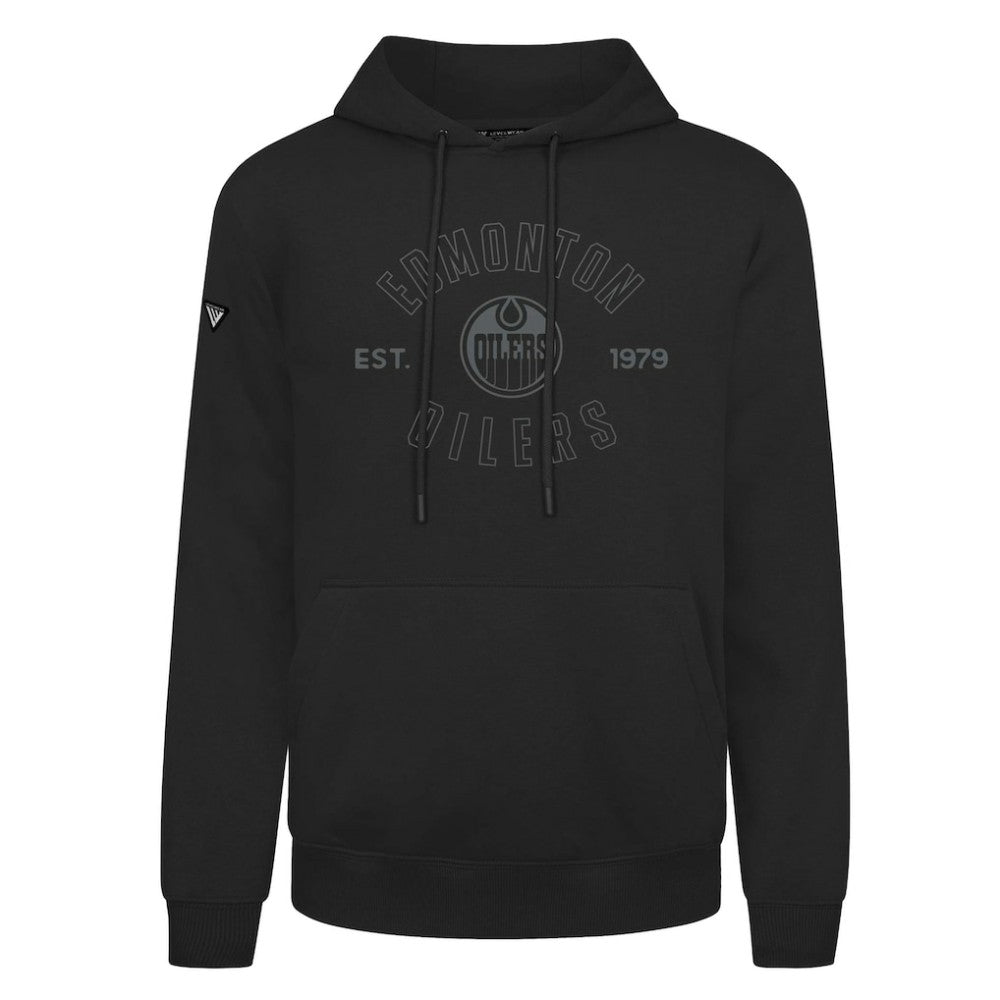 Edmonton Oilers Levelwear Podium Abyssal Pullover Hoodie - Black - NHL 202597906
