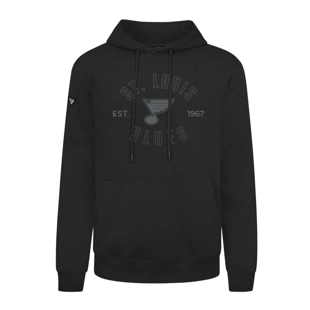 St. Louis Blues Levelwear Podium Abyssal Pullover Hoodie - Black - NHL 202597919
