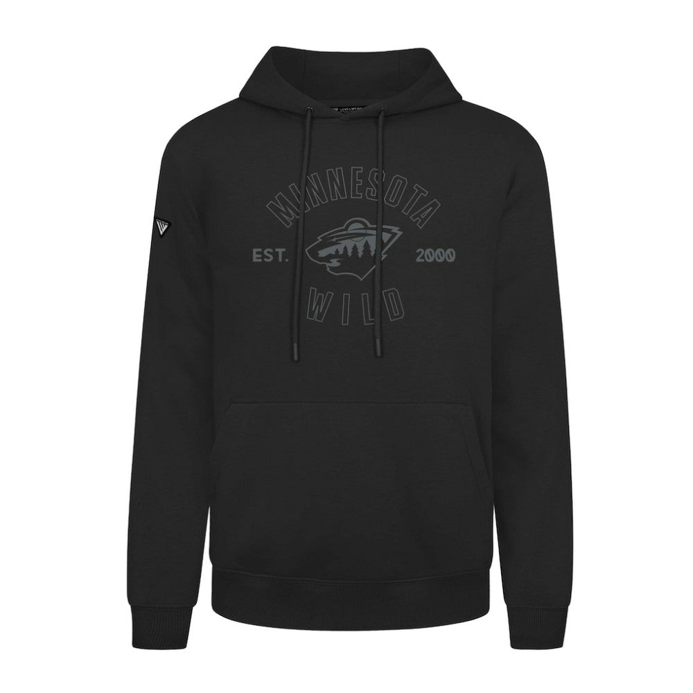 Minnesota Wild Levelwear Podium Abyssal Pullover Hoodie - Black - NHL 202597921