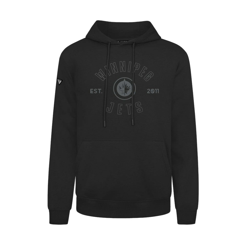 Winnipeg Jets Levelwear Podium Abyssal Pullover Hoodie - Black - NHL 202597930