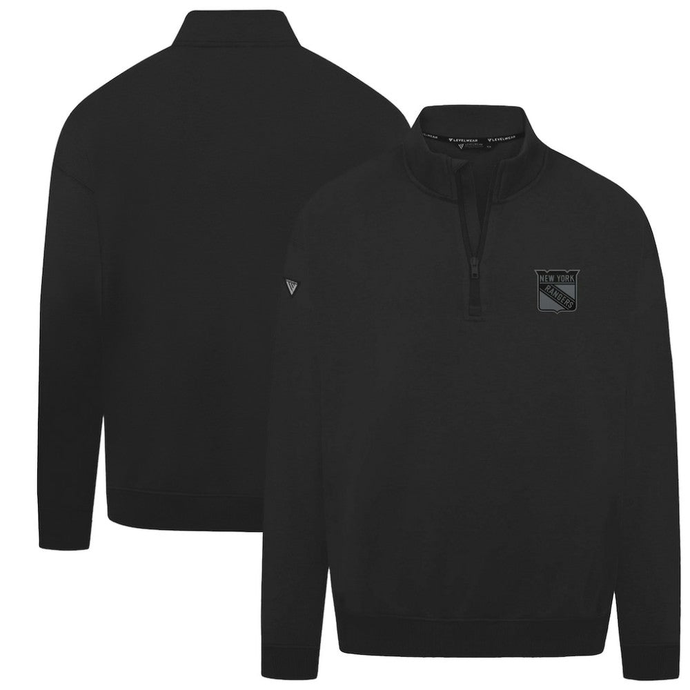 New York Rangers Levelwear Murray Nightfall Quarter-Zip Jacket - Black - NHL 202597983