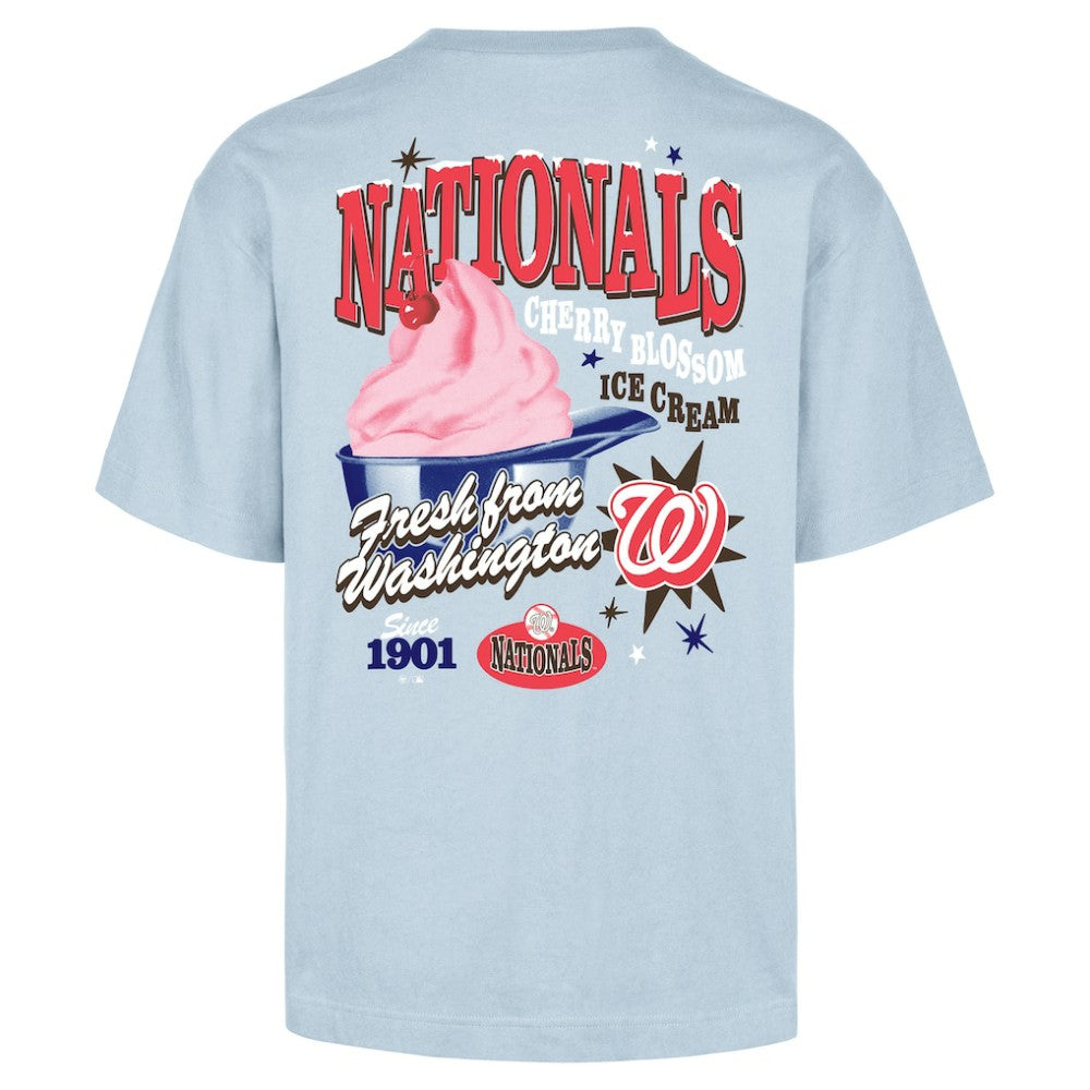 Washington Nationals '47 Ice Cream Parlor Foundation T-Shirt - Light Blue - 47 brand on Sale