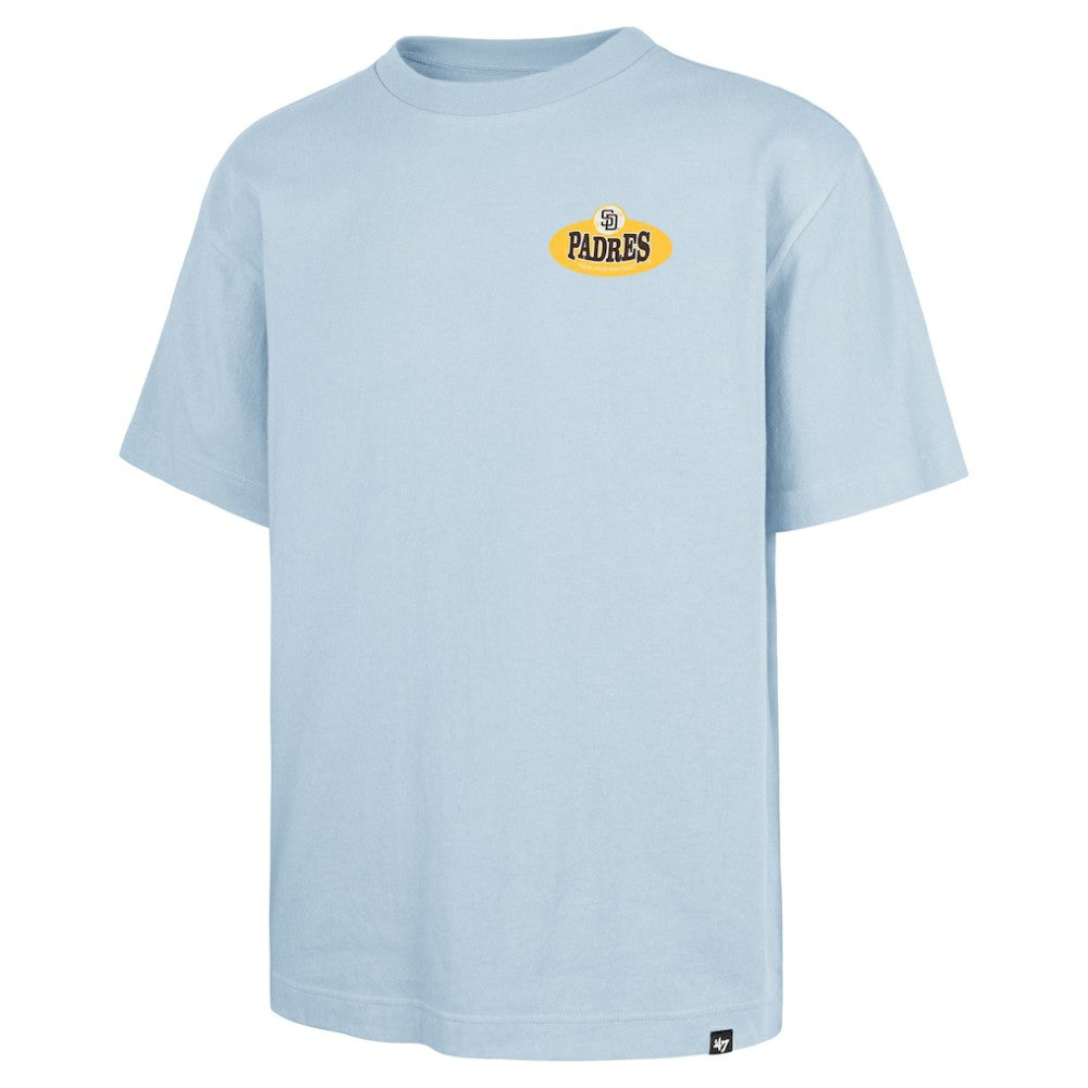 San Diego Padres '47 Ice Cream Parlor Foundation T-Shirt - Light Blue - 47 brand Lifestyle