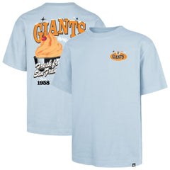 San Francisco Giants '47 Ice Cream Parlor Foundation T-Shirt - Light Blue - 47 brand Lifestyle