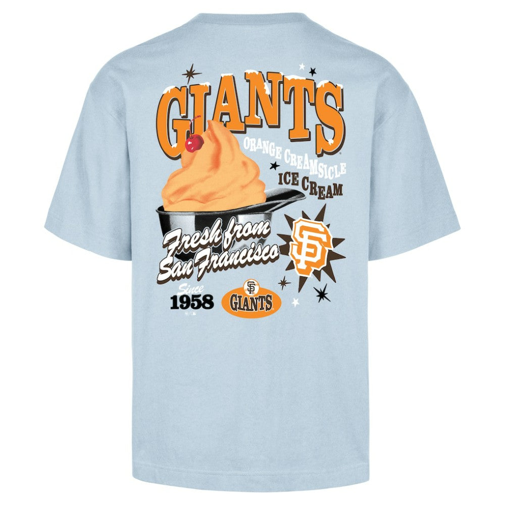 San Francisco Giants '47 Ice Cream Parlor Foundation T-Shirt - Light Blue - 47 brand Lifestyle