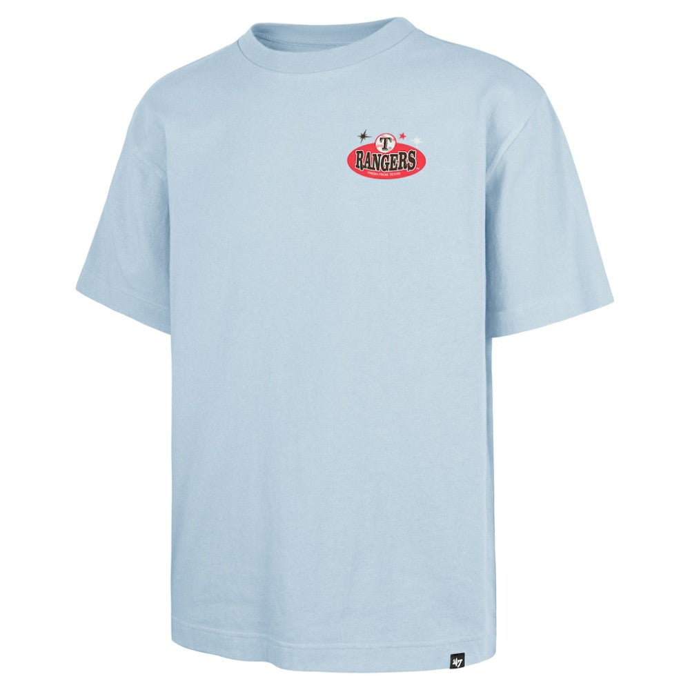 Texas Rangers '47 Ice Cream Parlor Foundation T-Shirt - Light Blue - 47 brand Lifestyle