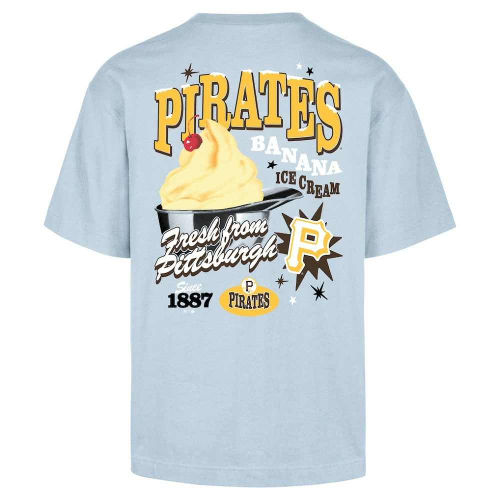Pittsburgh Pirates '47 Ice Cream Parlor Foundation T-Shirt - Light Blue - 47 brand Lifestyle