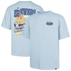 Milwaukee Brewers '47 Ice Cream Parlor Foundation T-Shirt - Light Blue - 47 brand Sale