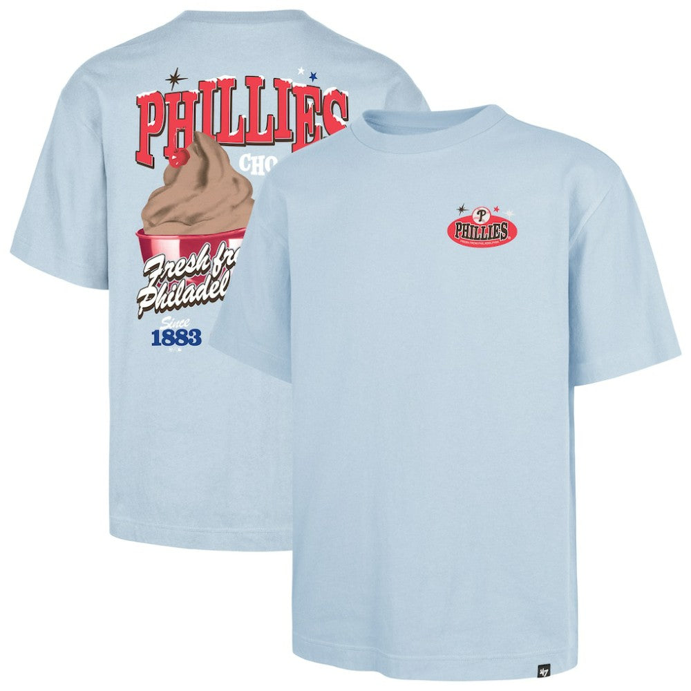 Philadelphia Phillies '47 Ice Cream Parlor Foundation T-Shirt - Light Blue - 47 brand Online