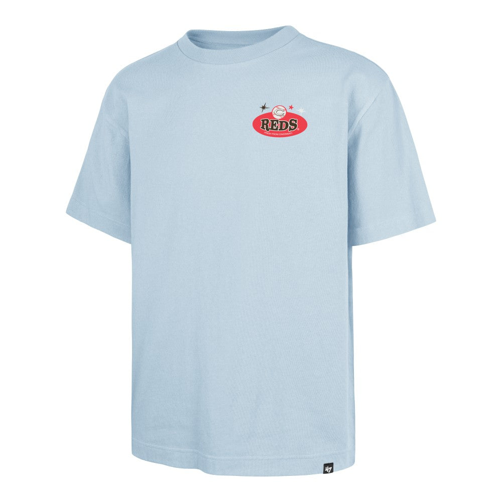 Cincinnati Reds '47 Ice Cream Parlor Foundation T-Shirt - Light Blue - 47 brand Online