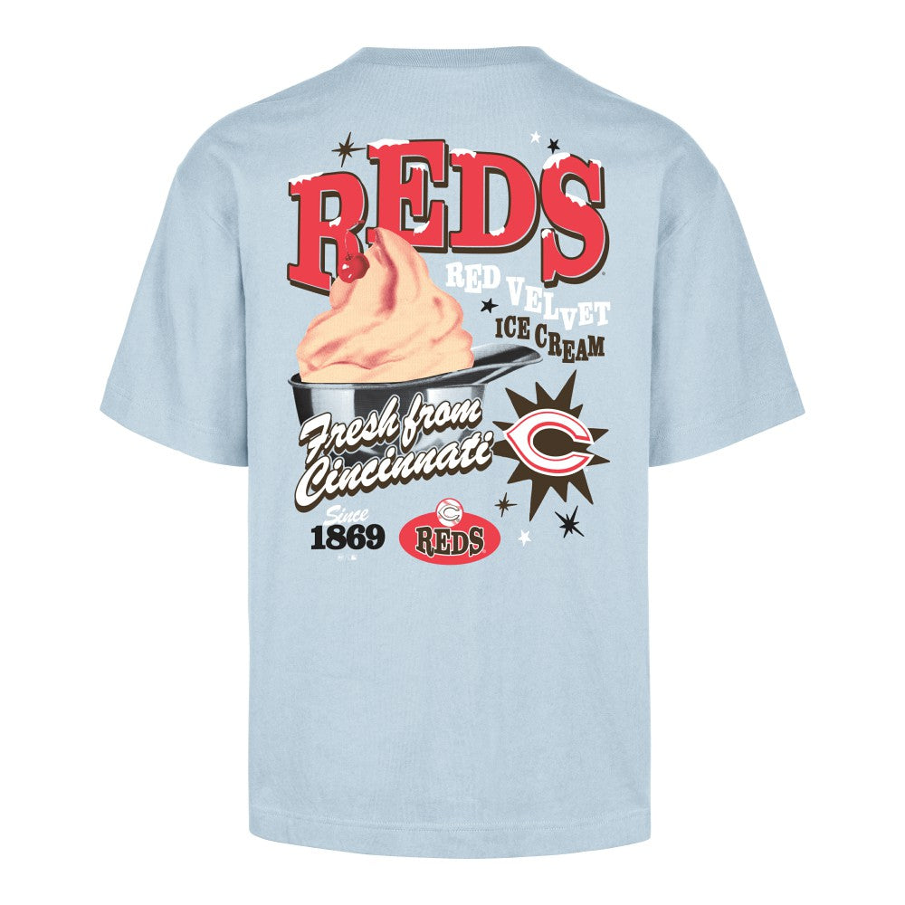 Cincinnati Reds '47 Ice Cream Parlor Foundation T-Shirt - Light Blue - 47 brand Online