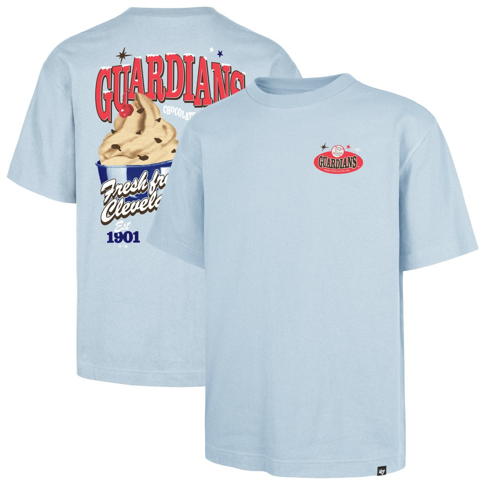Cleveland Guardians '47 Ice Cream Parlor Foundation T-Shirt - Light Blue - 47 brand Discount