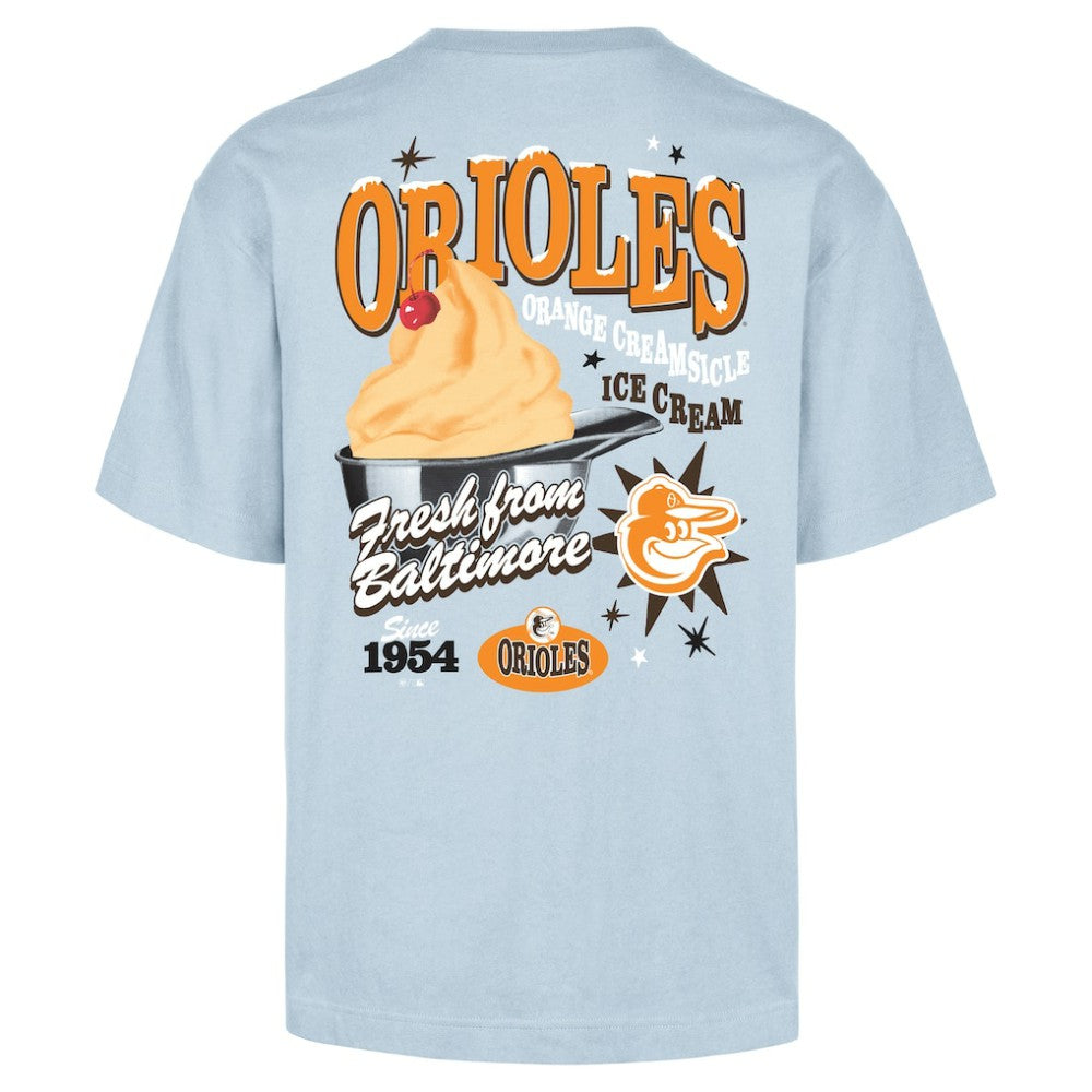 Baltimore Orioles '47 Ice Cream Parlor Foundation T-Shirt - Light Blue - 47 brand on Sale