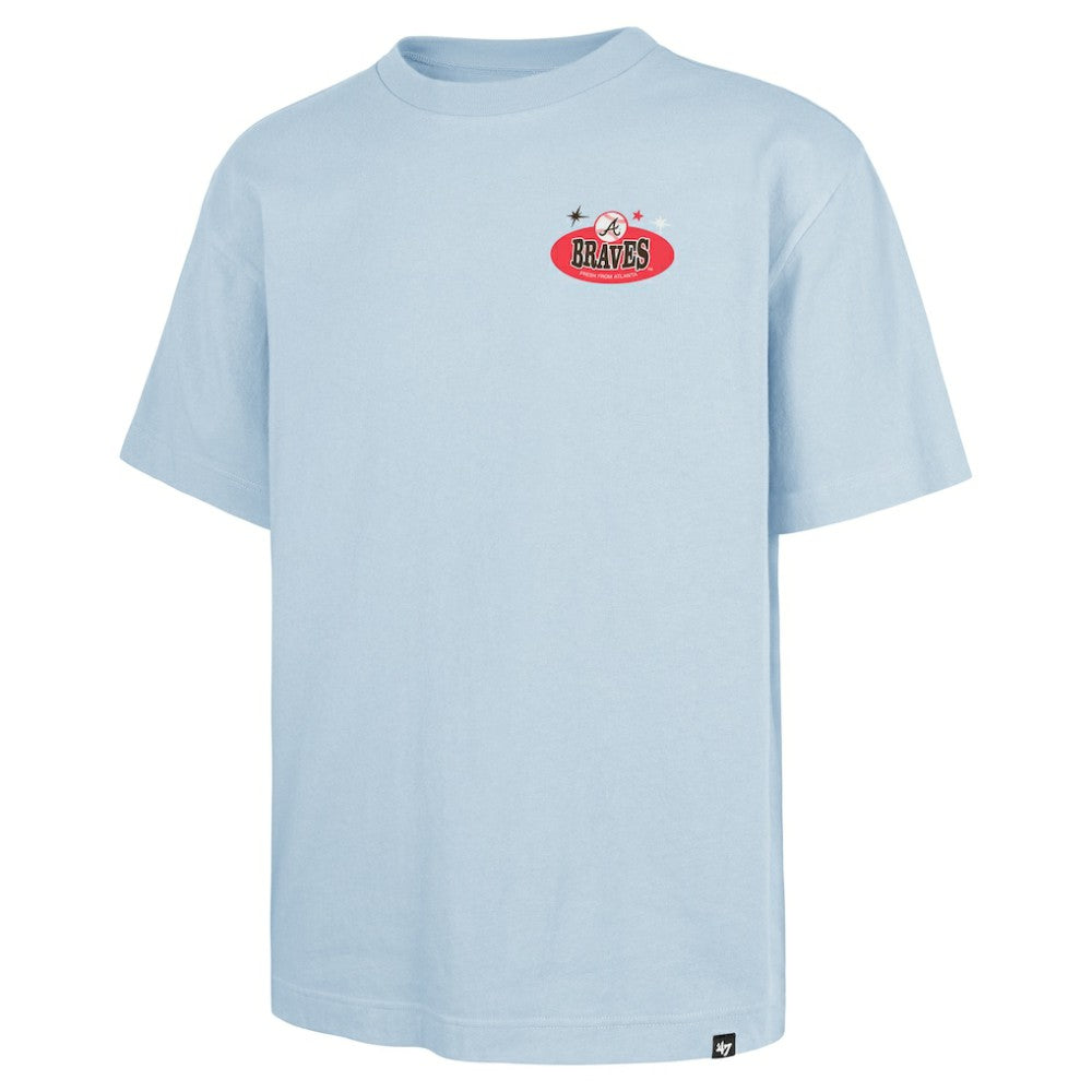 Atlanta Braves '47 Ice Cream Parlor Foundation T-Shirt - Light Blue - 47 brand Sale