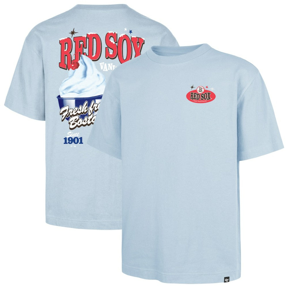 Boston Red Sox '47 Ice Cream Parlor Foundation T-Shirt - Light Blue - 47 brand Discount