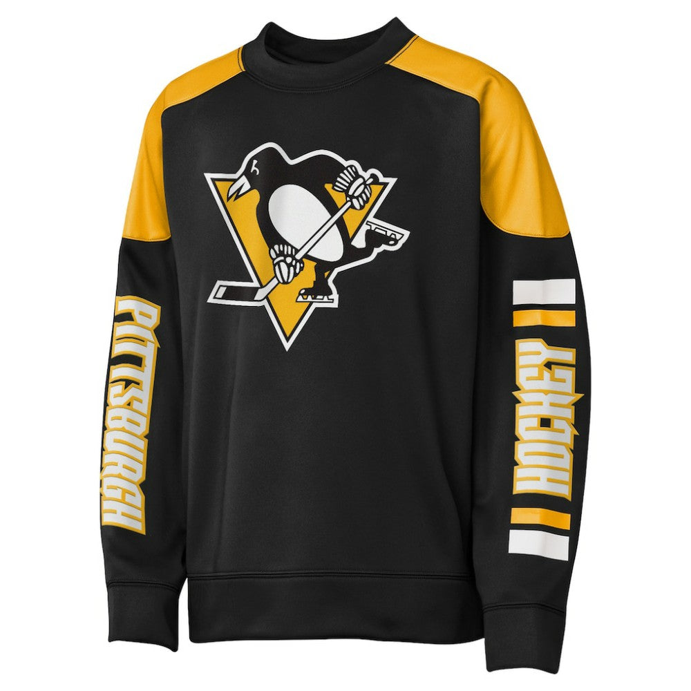 Sidney Crosby Pittsburgh Penguins Outerstuff Youth Best Defense Name & Number Crewneck Sweatshirt - Black - NHL 202598466