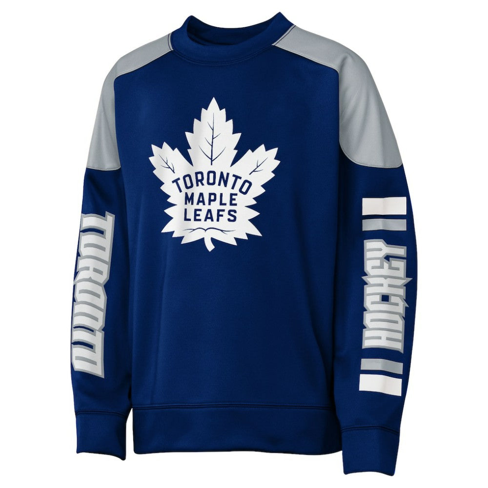 Auston Matthews Toronto Maple Leafs Outerstuff Youth Best Defense Name & Number Crewneck Sweatshirt - Blue - NHL 202598467