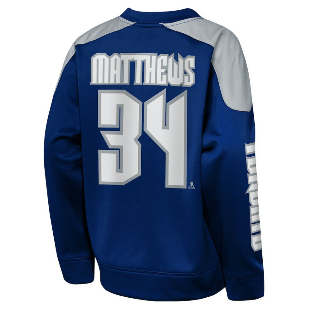 Auston Matthews Toronto Maple Leafs Outerstuff Youth Best Defense Name & Number Crewneck Sweatshirt - Blue - NHL 202598467