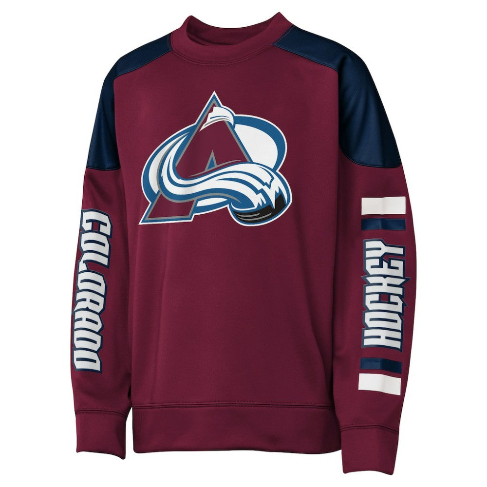 Nathan MacKinnon Colorado Avalanche Outerstuff Youth Best Defense Name & Number Crewneck Sweatshirt - Burgundy - NHL 202598473