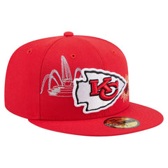 Kansas City Chiefs New Era State Stitch 59FIFTY Fitted Hat Red