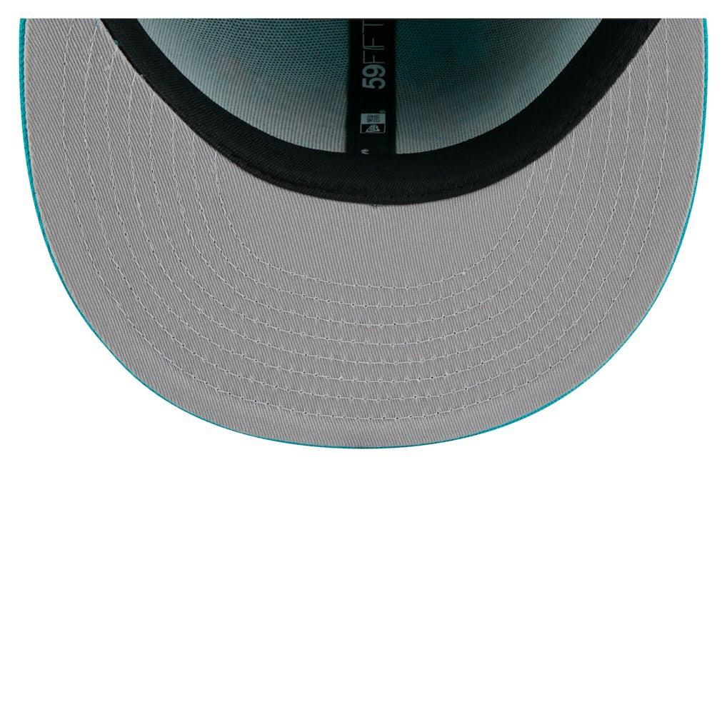 Miami Dolphins New Era State Stitch 59FIFTY Fitted Hat Aqua