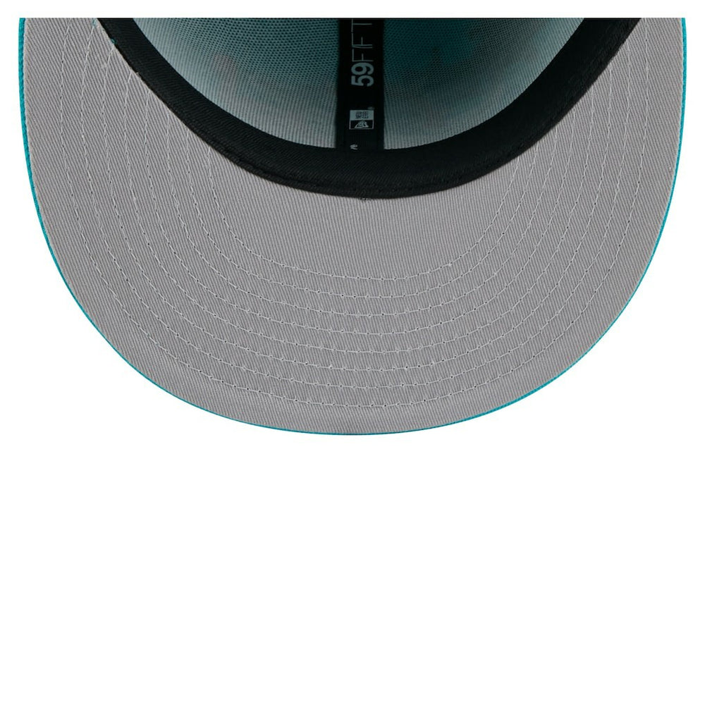 Miami Dolphins New Era State Stitch 59FIFTY Fitted Hat Aqua