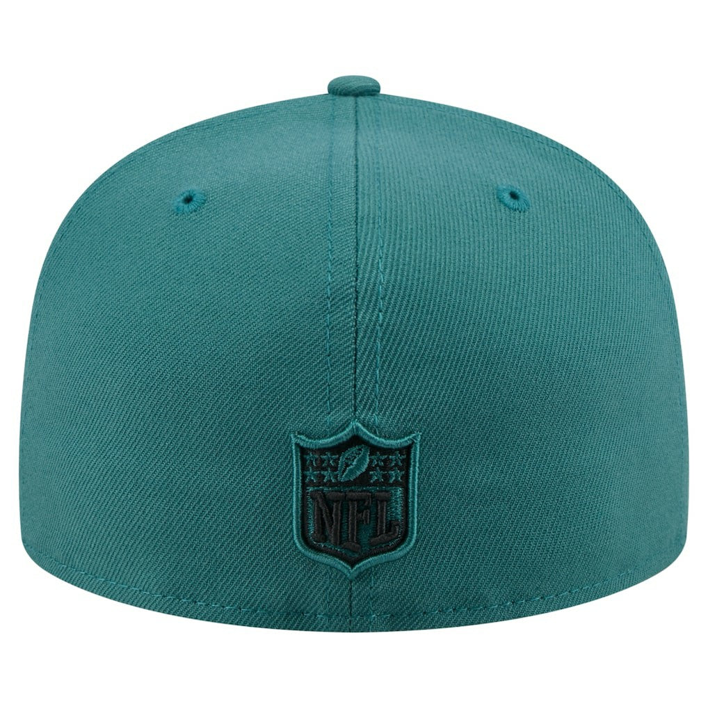 Philadelphia Eagles New Era State Stitch 59FIFTY Fitted Hat Midnight Green
