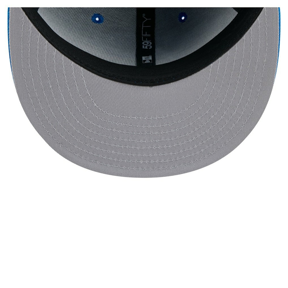 Detroit Lions New Era State Stitch 59FIFTY Fitted Hat Blue