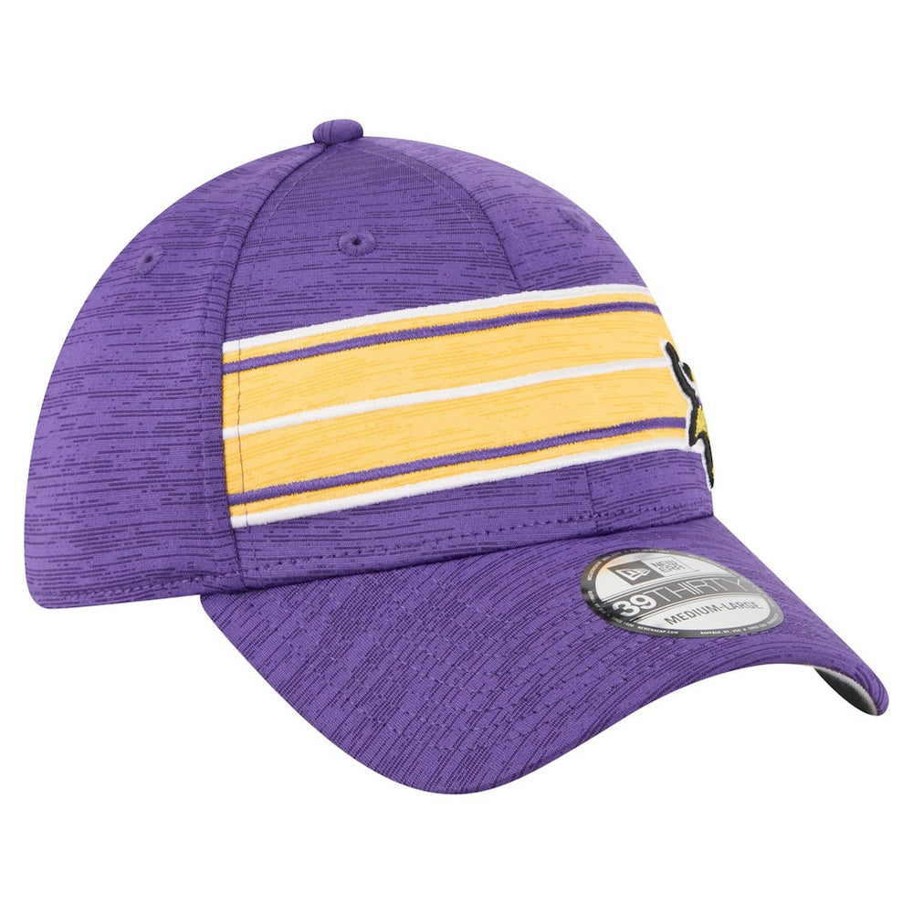 Minnesota Vikings New Era Stripes 39THIRTY Flex Hat Purple