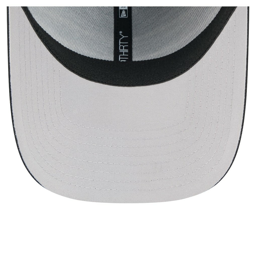 Las Vegas Raiders New Era Stripes 39THIRTY Flex Hat Black