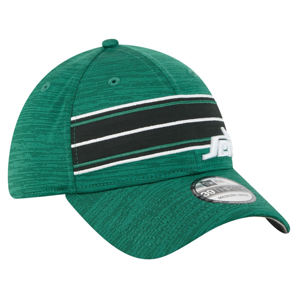 New York Jets New Era Stripes 39THIRTY Flex Hat Green