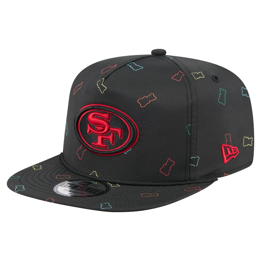 San Francisco 49ers New Era Gummy Golfer Snapback Hat Black